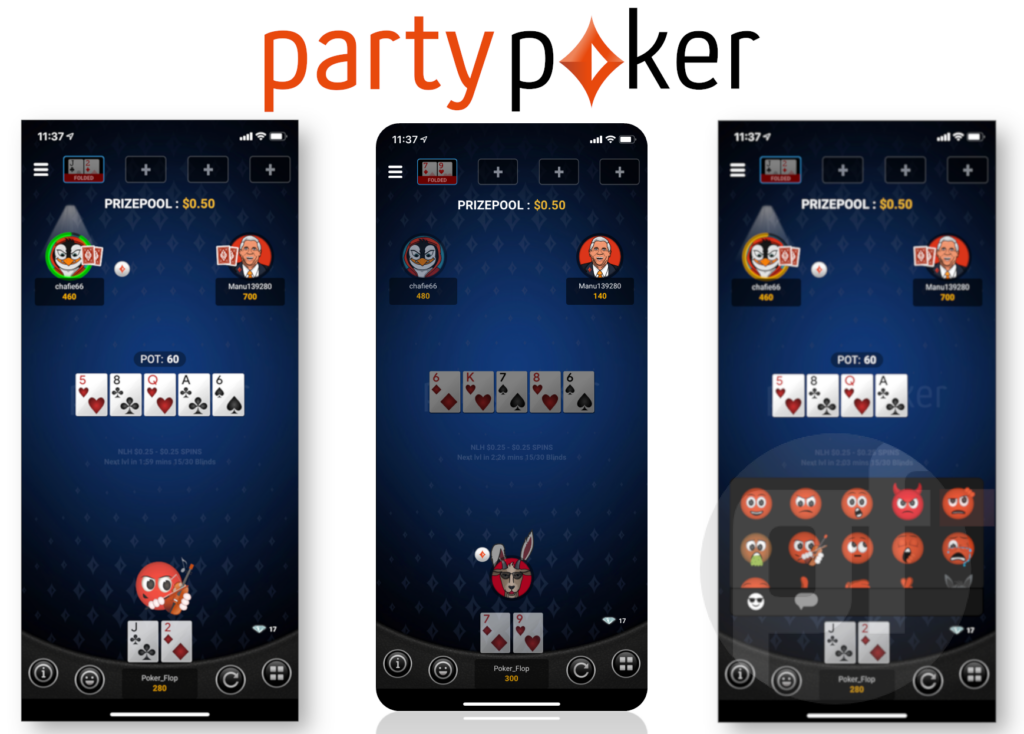 Games at PartyPoker